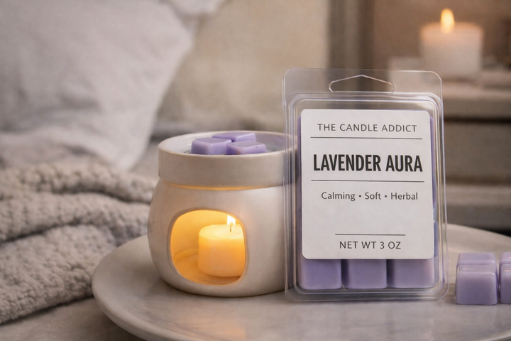 Lavender Aura Wax Melts – Calming Lavender Scent | The Candle Addict